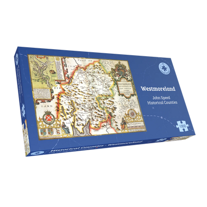 Historische Karte von Westmoreland, 1000-teiliges Puzzle (1610)