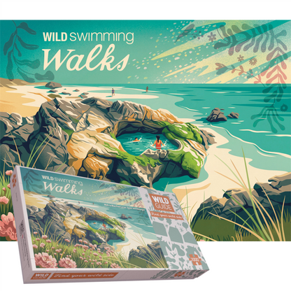 Wild Swimming Blue Pool Corner, Gower and Glamorgan 1000 Piece Jigsaw Puzzle