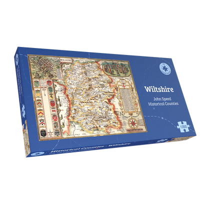 Puzzle 1000 pièces Carte historique du Wiltshire (1610)