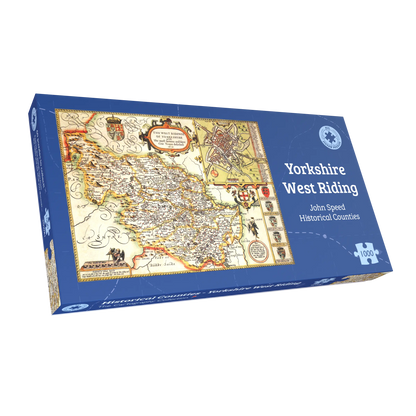 Puzzle 1000 pièces, carte historique du Yorkshire West Riding (1610)