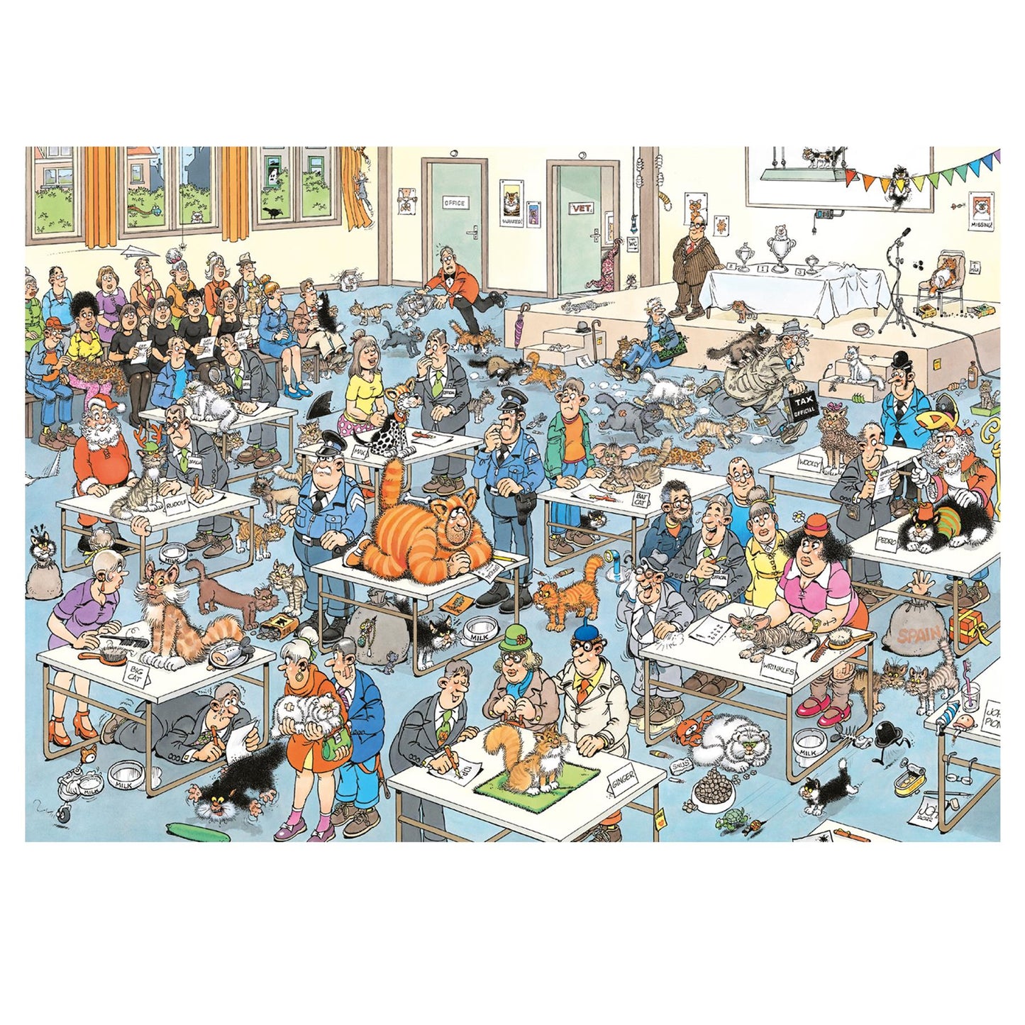 Jan Van Haasteren's The Cat Pageantry 2000 Piece Jigsaw Puzzle