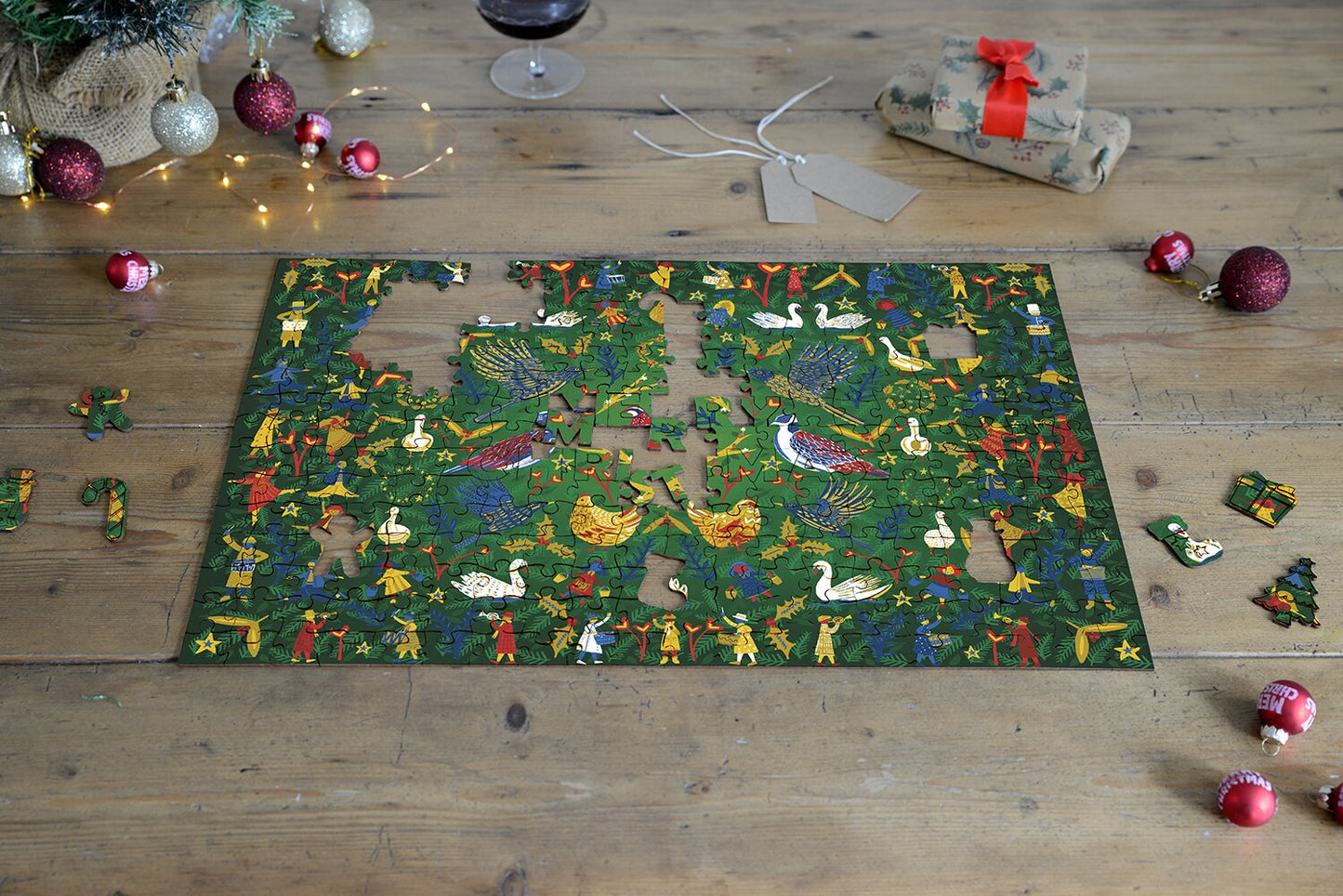 12 jours de Noël - Puzzle en bois de 300 pièces