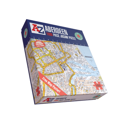A-Z Map of Aberdeen 1000 Piece Jigsaw