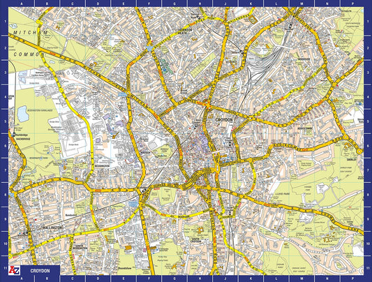 Puzzle 1000 pièces de Croydon (carte de A à Z)