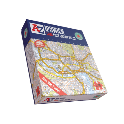 A-Z Map of Ipswich 1000 Piece Jigsaw