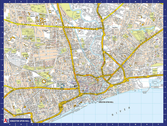 Carte de Kingston Upon Hull de A à Z, puzzle de 1 000 pièces