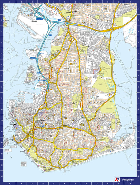 A-Z Map of Portsmouth 1000 Piece Jigsaw – All Jigsaw Puzzles