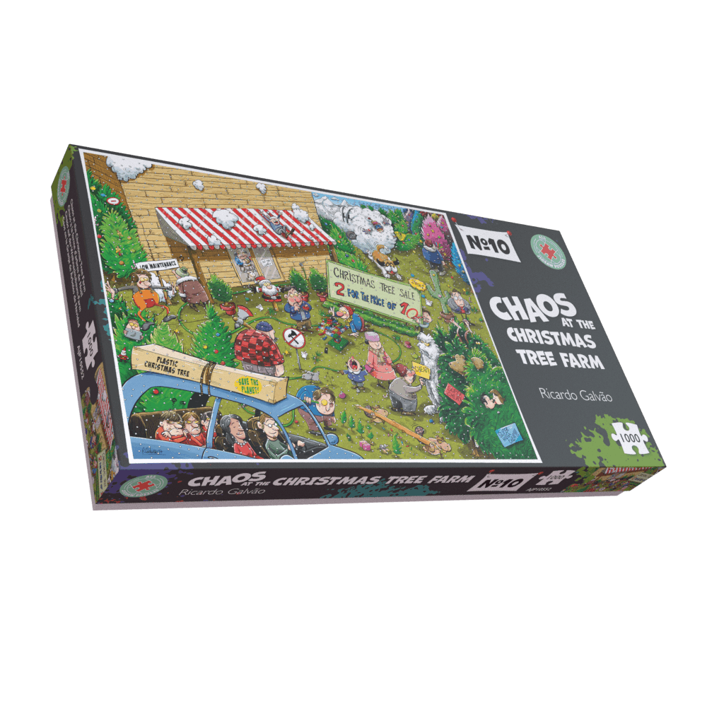 Chaos à la ferme des sapins de Noël - Puzzle n° 10 de 1 000 ou 500 pièces