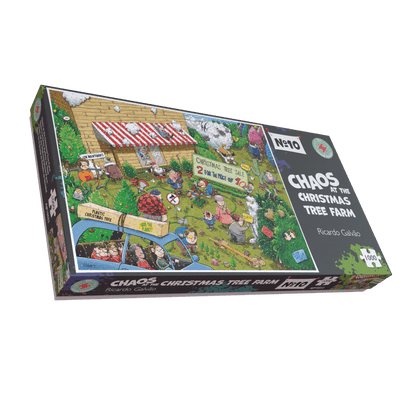 Chaos à la ferme des sapins de Noël - Puzzle n° 10 de 1 000 ou 500 pièces