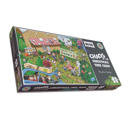 Chaos à la ferme des sapins de Noël - Puzzle n° 10 de 1 000 ou 500 pièces