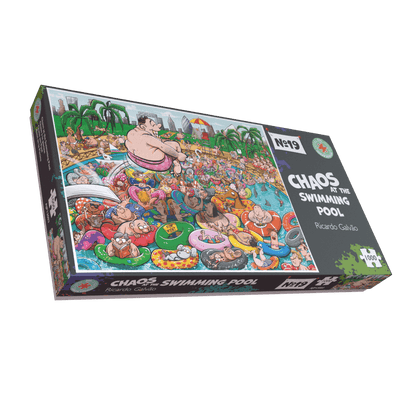Chaos à la piscine - Puzzle n° 19 1000 pièces