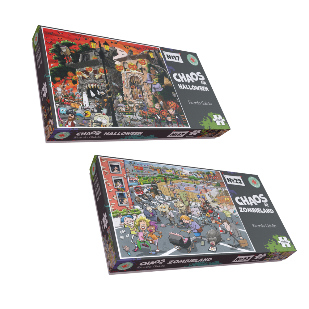Jogsaw Box Halloween Creepy Chaos 1000 Piece Jigsaw Puzzle Bundle – All Jigsaw Puzzles