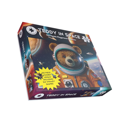 Puzzle en bois Teddy dans l'espace 100 pièces