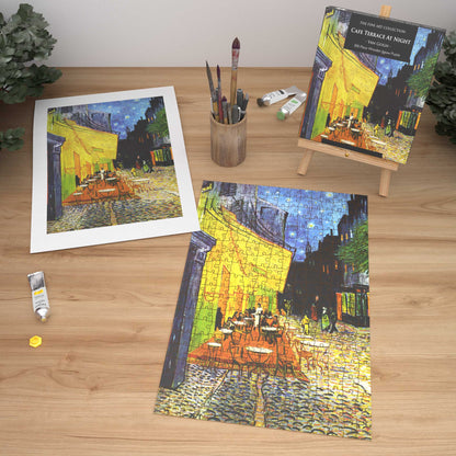 Caféterrasse bei Nacht von Van Gogh, 300-teiliges Holzpuzzle