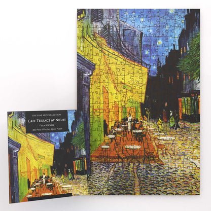 Caféterrasse bei Nacht von Van Gogh, 300-teiliges Holzpuzzle