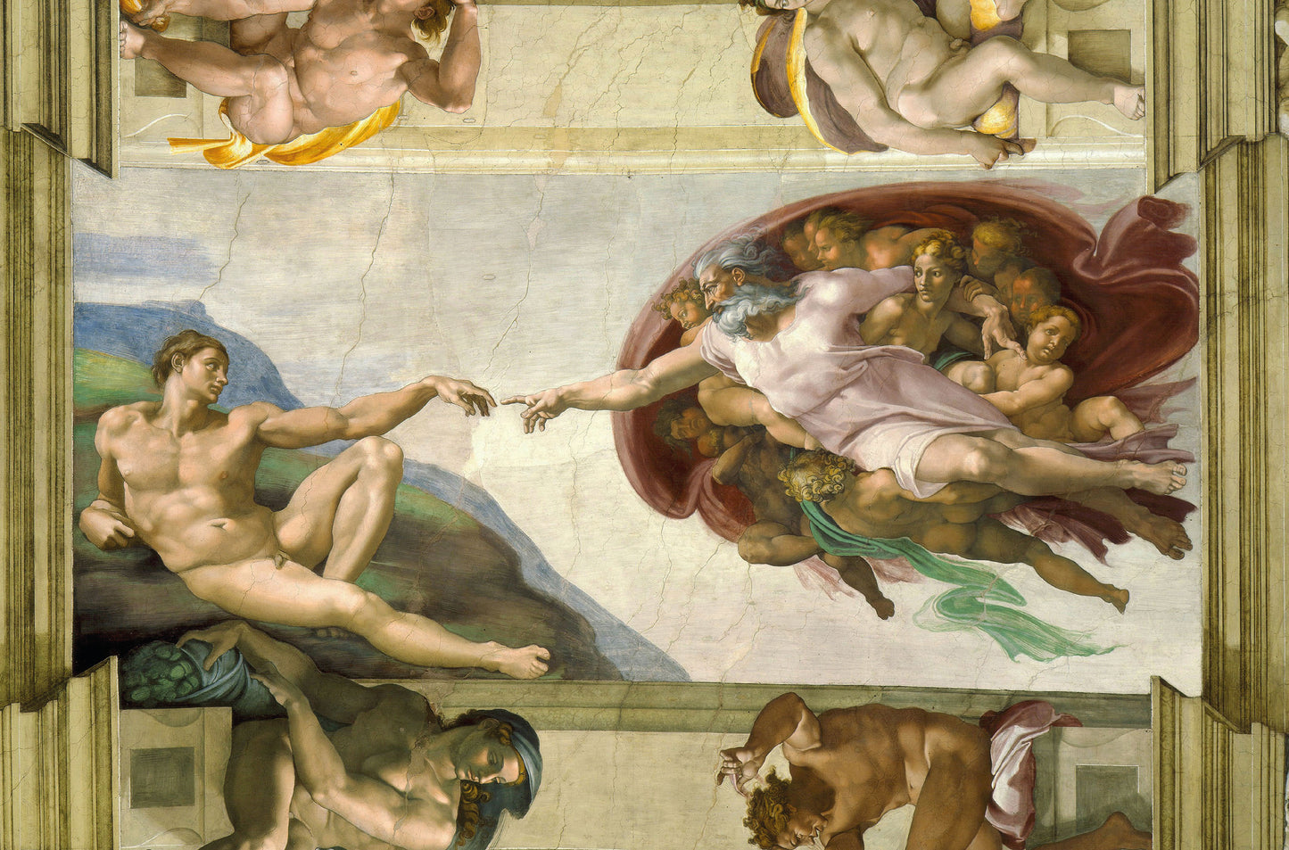 Creation of Adam by Michelangelo 300 Piece Wooden Jigsaw Puzzle
