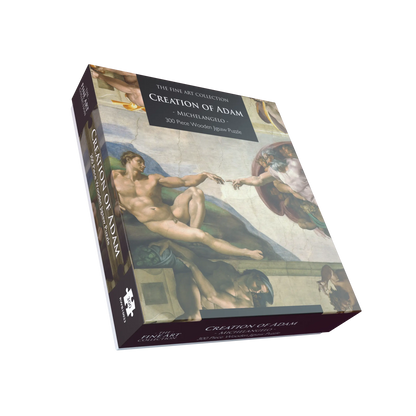 Creation of Adam by Michelangelo 300 Piece Wooden Jigsaw Puzzle