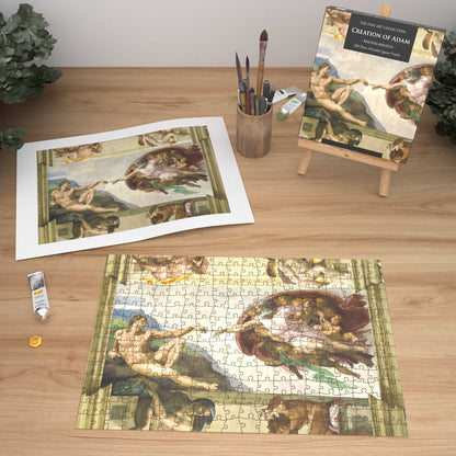 Creation of Adam by Michelangelo 300 Piece Wooden Jigsaw Puzzle
