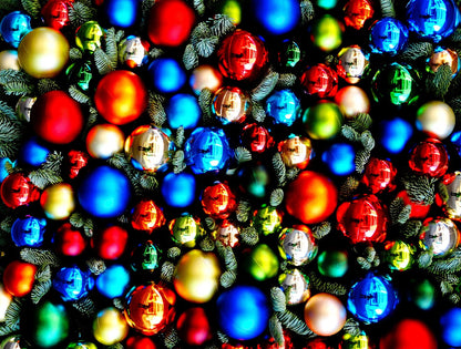 Boules de Noël - Impuzzible n°16 - Puzzle 1000 pièces