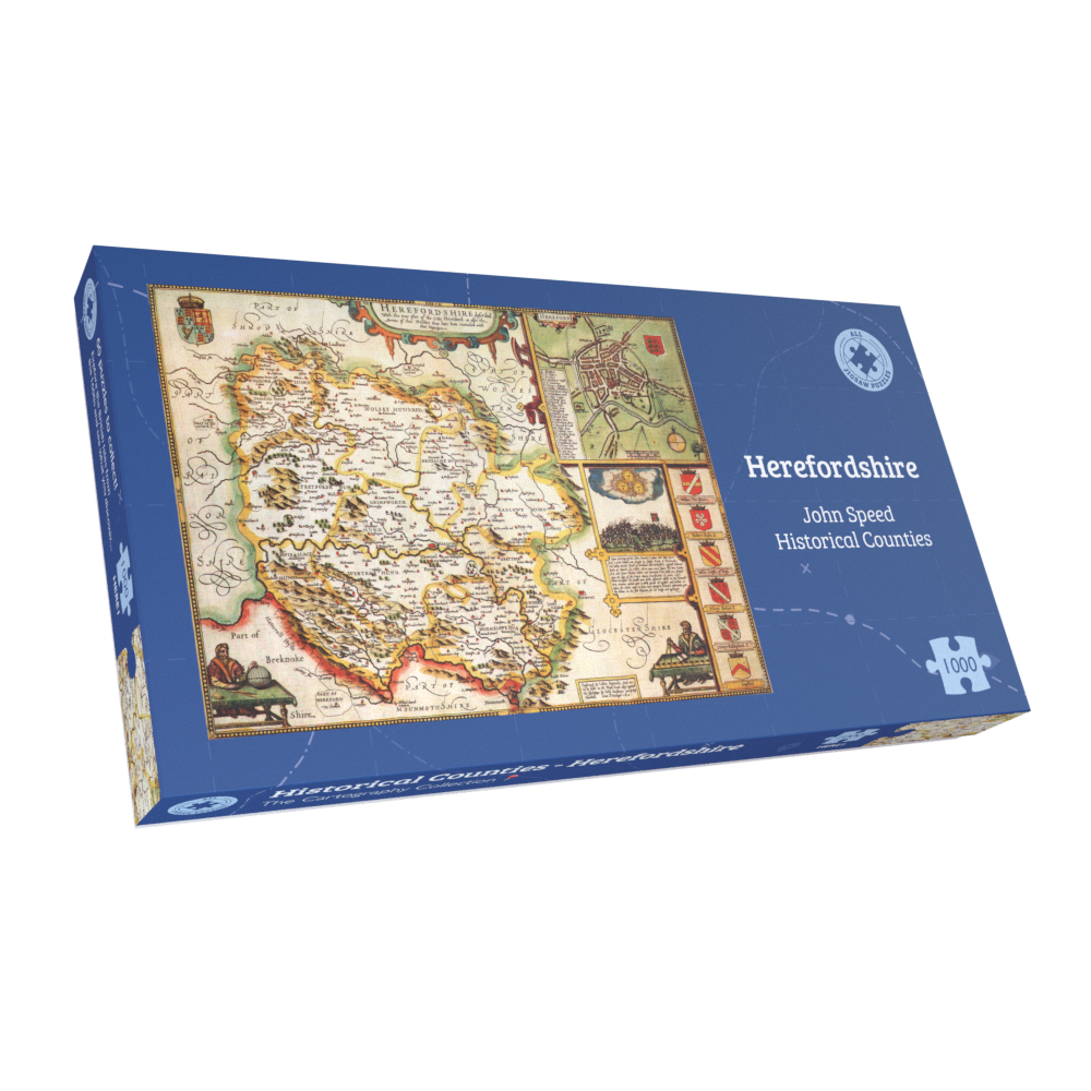 Herefordshire Historical Map 1000 Piece Jigsaw Puzzle (1610)