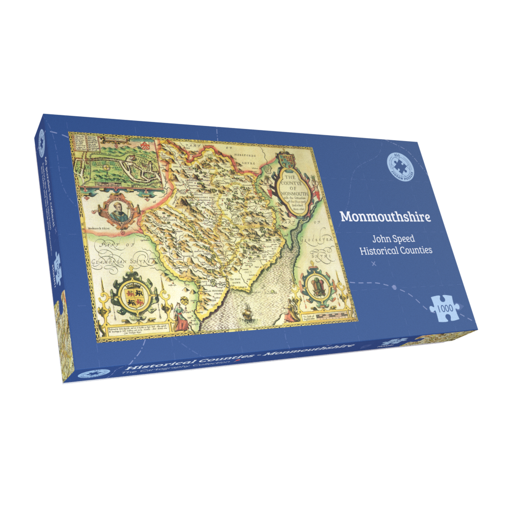 Monmouthshire Historical Map 1000 Piece Jigsaw Puzzle (1610)