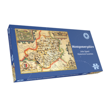Montgomeryshire Historical Map 1000 Piece Jigsaw Puzzle (1610)