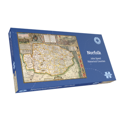 Norfolk Historical Map 1000 Piece Jigsaw Puzzle (1610)