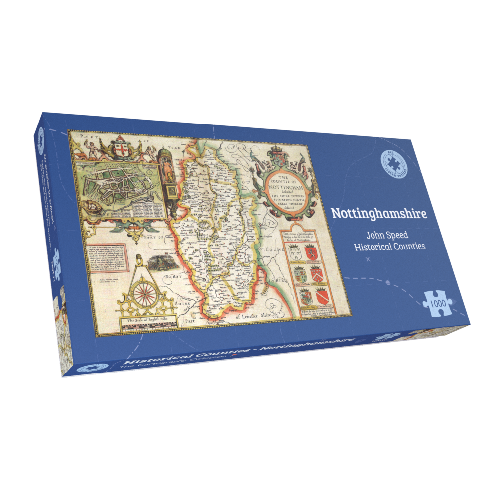 Nottinghamshire Historical Map 1000 Piece Jigsaw Puzzle (1610)