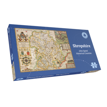 Shropshire Historical Map 1000 Piece Jigsaw Puzzle (1610)