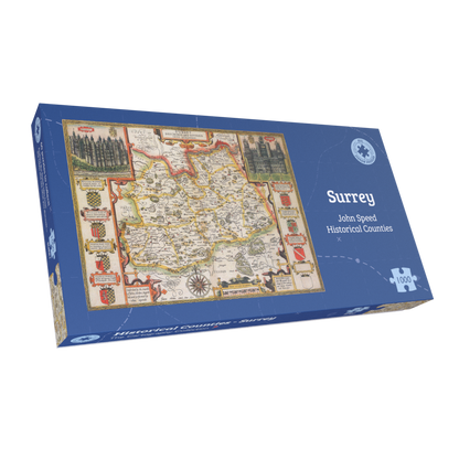 Puzzle 1000 pièces Carte historique du Surrey (1610)