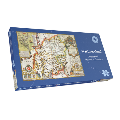 Historische Karte von Westmoreland, 1000-teiliges Puzzle (1610)