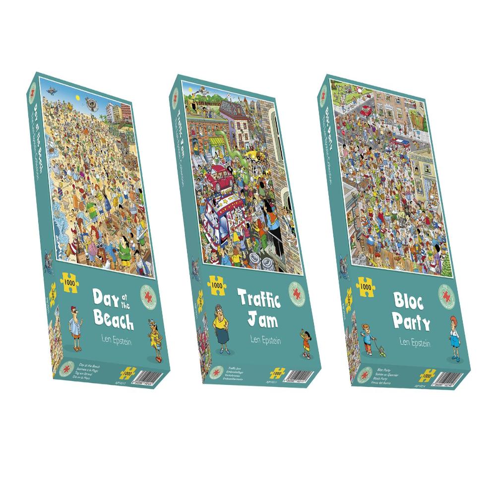 Jogsaw Box Len Epstein's Summer Fun 1000 Jigsaw Puzzle Bundle – All Jigsaw Puzzles