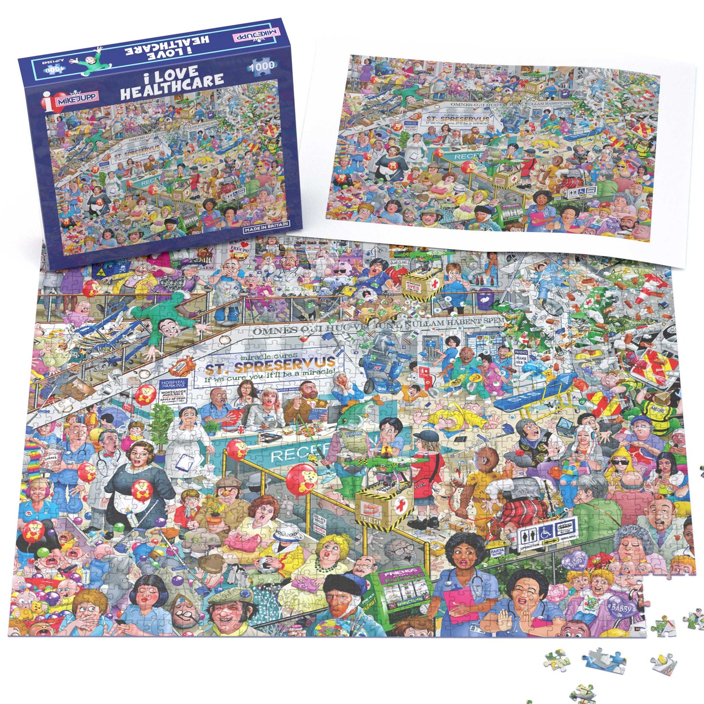 Puzzle 1000 pièces « J'aime les soins de santé » de Mike Jupp