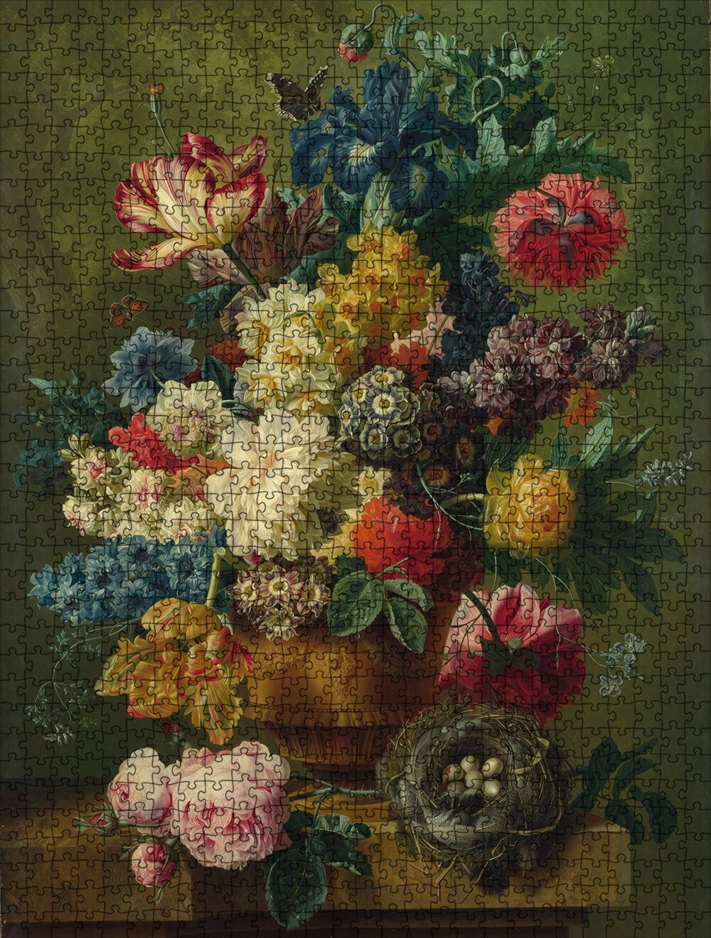 Fleurs dans un vase - Puzzle 1000 pièces de la National Gallery