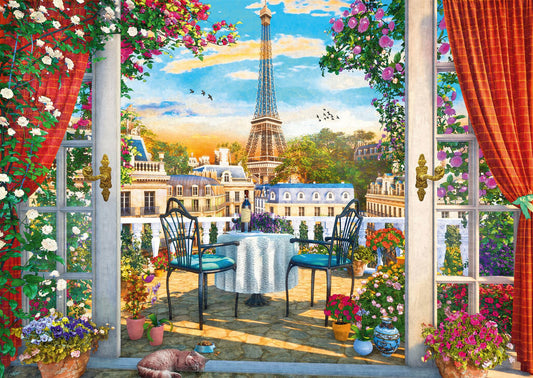 A Terrace in Paris 1000 Piece Jigsaw Puzzle