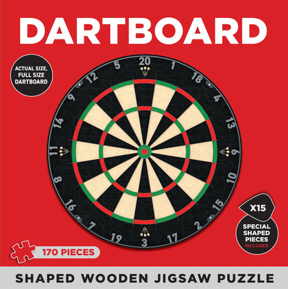 Dartboard 170 Piece Shape Wooden Jigsaw Puzzle
