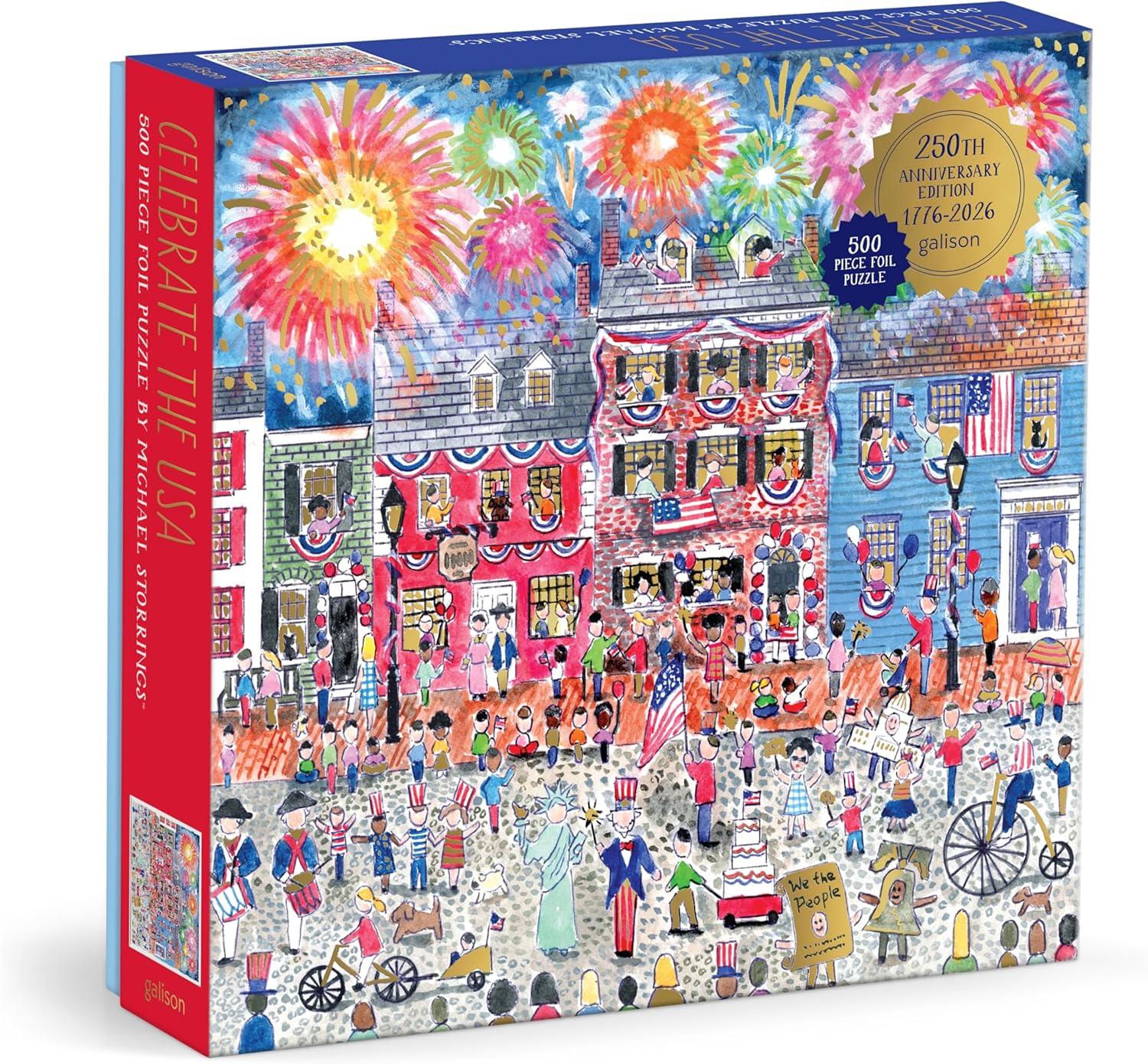 Michael Storrings Celebrate The USA 500 Piece Foil Puzzle – All