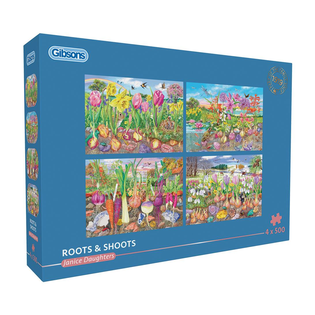 Roots & Shoots 4 x 500 Piece Jigsaw Puzzle
