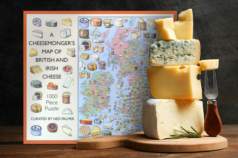 A Cheesemonger's Map of British & Irish Cheese 1000 Piece Jigsaw Puzzl ...