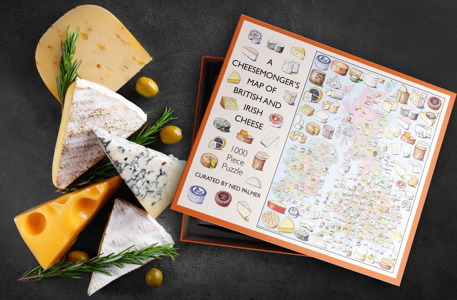 A Cheesemonger's Map of British & Irish Cheese 1000 Piece Jigsaw Puzzl ...