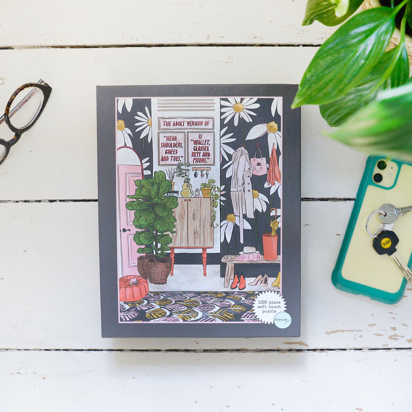 Wallet Glasses Keys -1000 Piece Soft Touch Jigsaw Puzzle