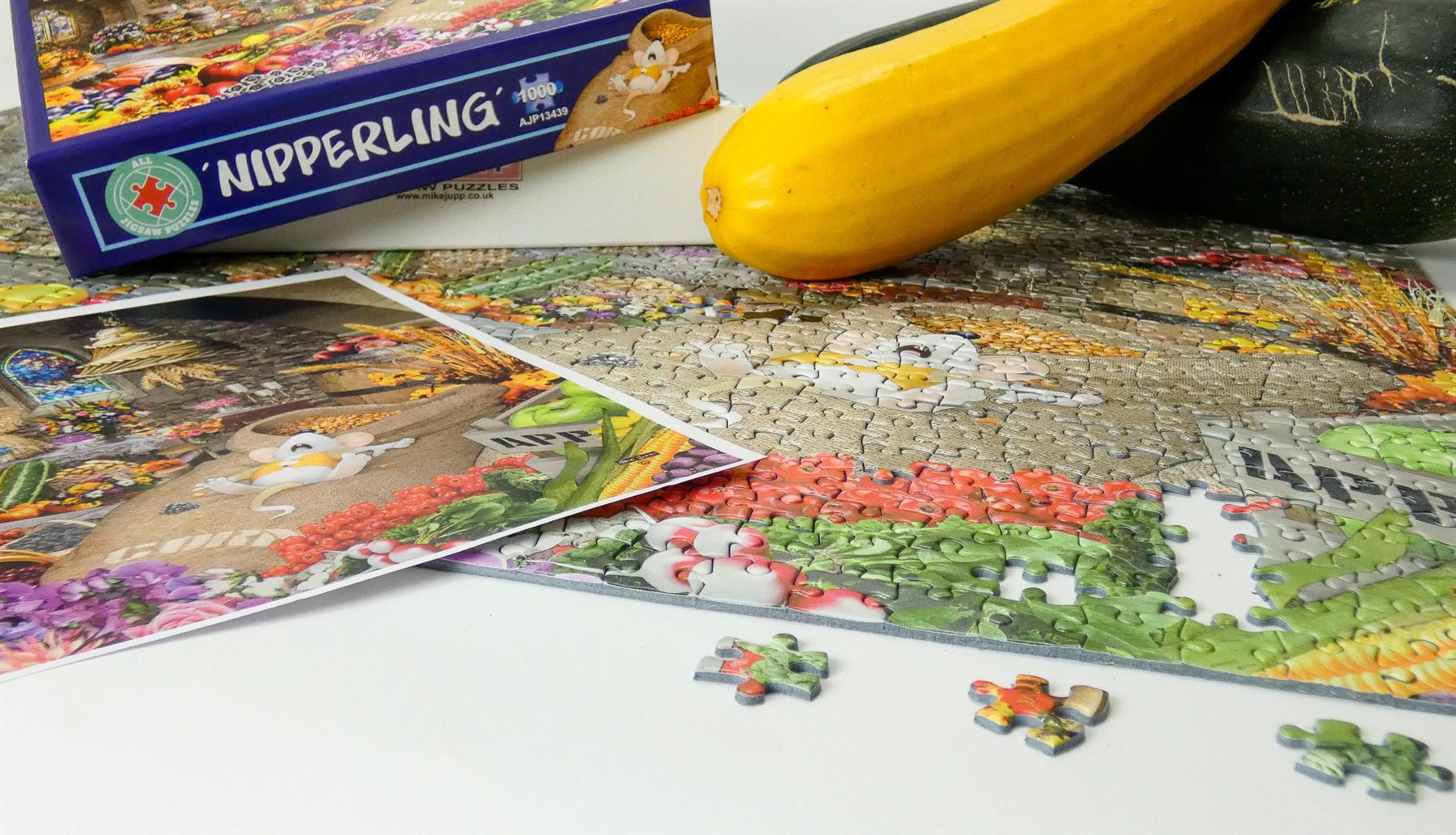 Mike Jupp Puzzle ‚P*ssed As A Newt‘ – 1000 Teile Lustiges Tier-Motiv