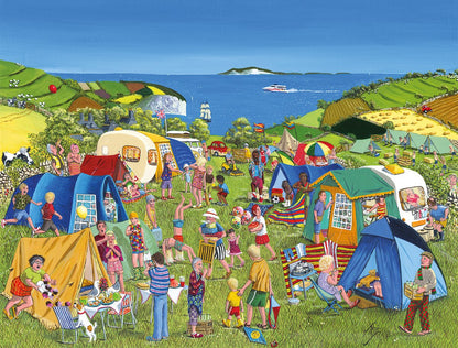 Loin de la foule déchaînée, The Camping Collection, puzzle Trai Hiscock 1000 ou 500 pièces
