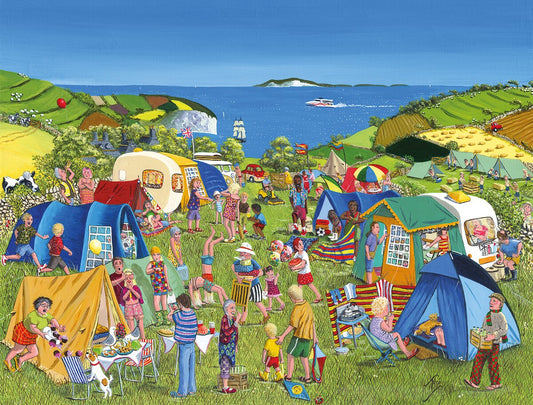 Loin de la foule déchaînée, The Camping Collection, puzzle Trai Hiscock 1000 ou 500 pièces