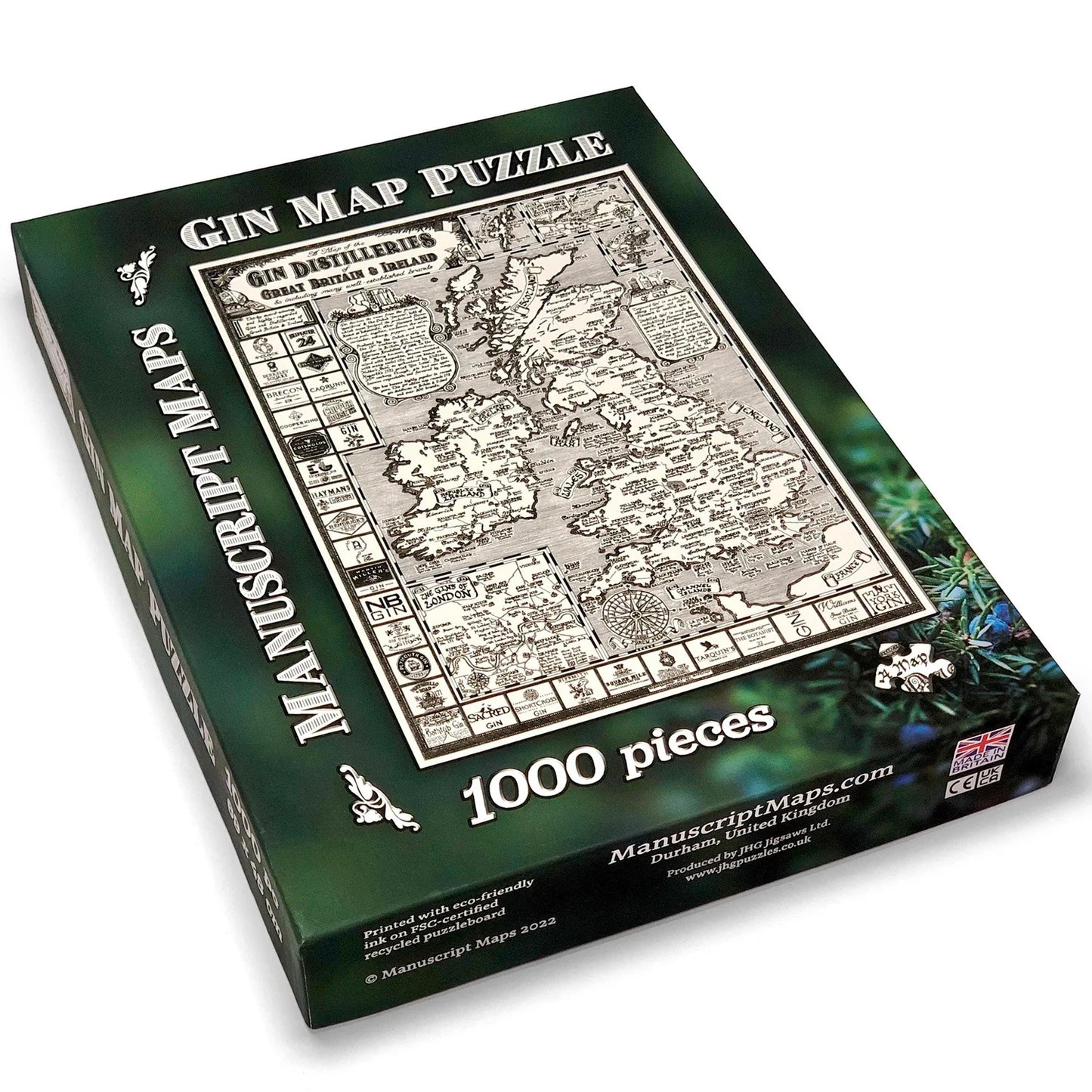 Gin Map 1000 Piece Jigsaw Puzzle