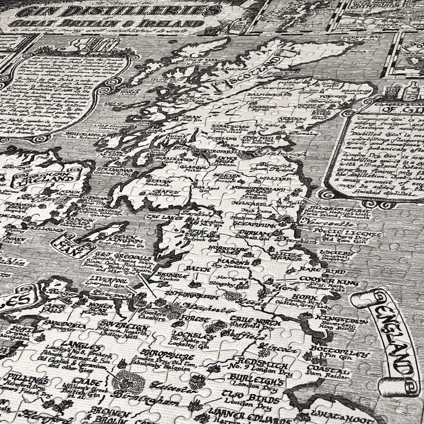 Gin Map 1000 Piece Jigsaw Puzzle