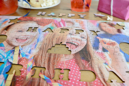 Mes souvenirs photo - Joyeux anniversaire - Puzzle en bois de 300 pièces