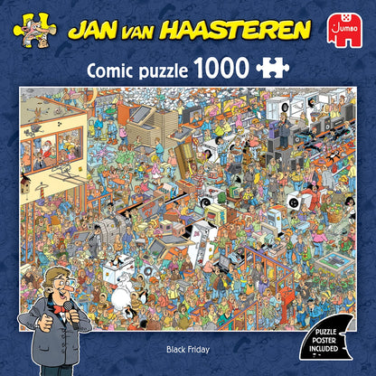 PRE-ORDER Jan van Haasteren Black Friday -  1000 piece Jigsaw Puzzle