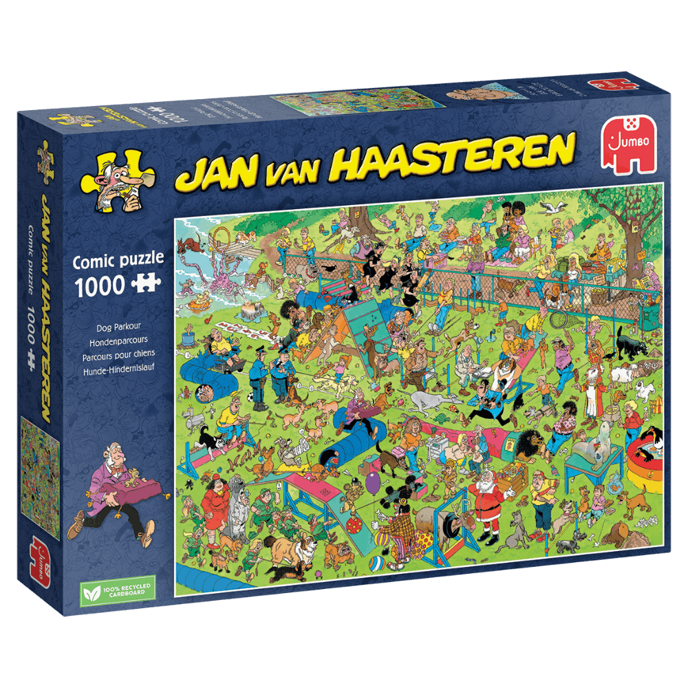 Puzzle 1000 pièces Jan Van Haasteren Dog Parkour