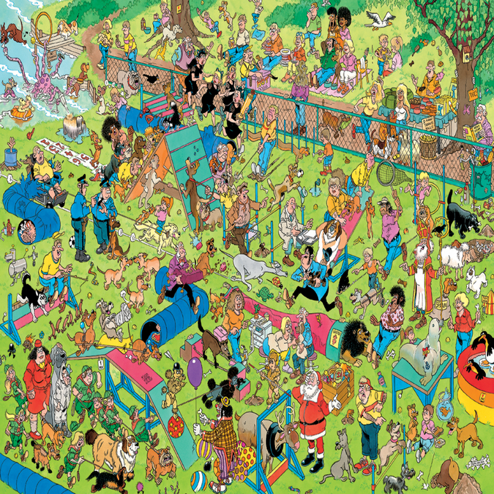 Jan Van Haasteren Dog Parkour 1000 Piece Jigsaw Puzzle All Jigsaw Puzzles Jan Van Haasteren Dog Parkour 1000 Piece Jigsaw Puzzle All Jigsaw Puzzles